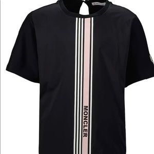 Moncler enfant t shirt black for girls